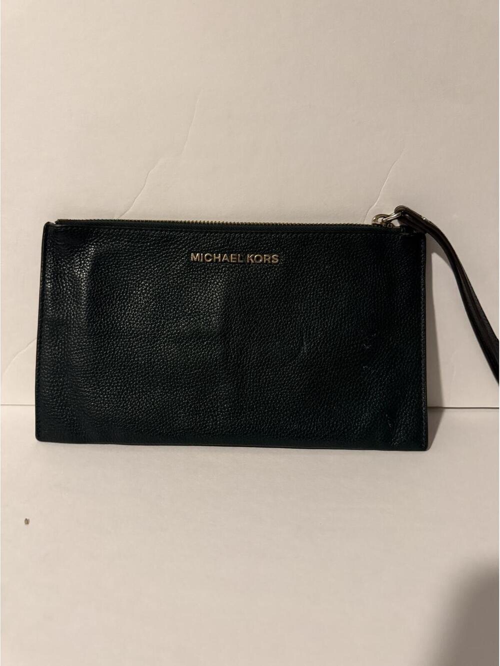 Michael KORS Forest Green wristlet bag